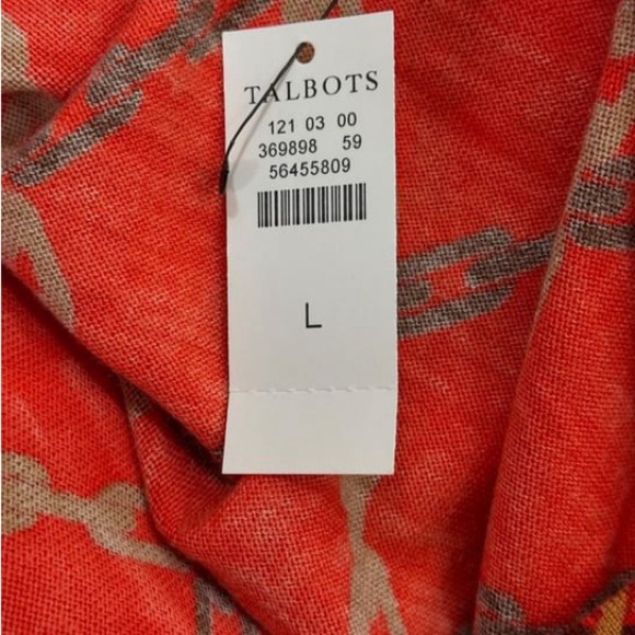 NEW Talbots Merino Wool Charming Shell Chain Links Crew Neck Sleeveless Size L - Picture 5 of 7